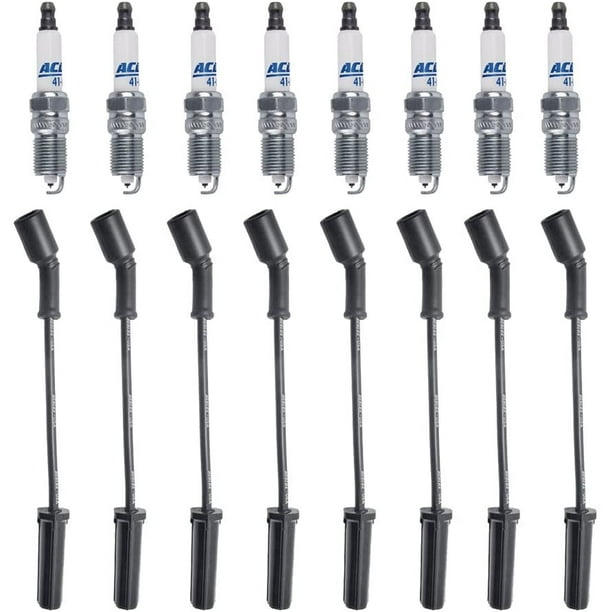 8 ACDOEM Spark Plugs 41962 Double Platinum + Herlux (8mm Made in USA