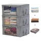 thumbnail image 4 of Saco organizador debajo de la cama 3 paquetes plegables debajo de bolsa de almacenamiento caja juguetes de ropa organizador para , edredones,, 4 of 9