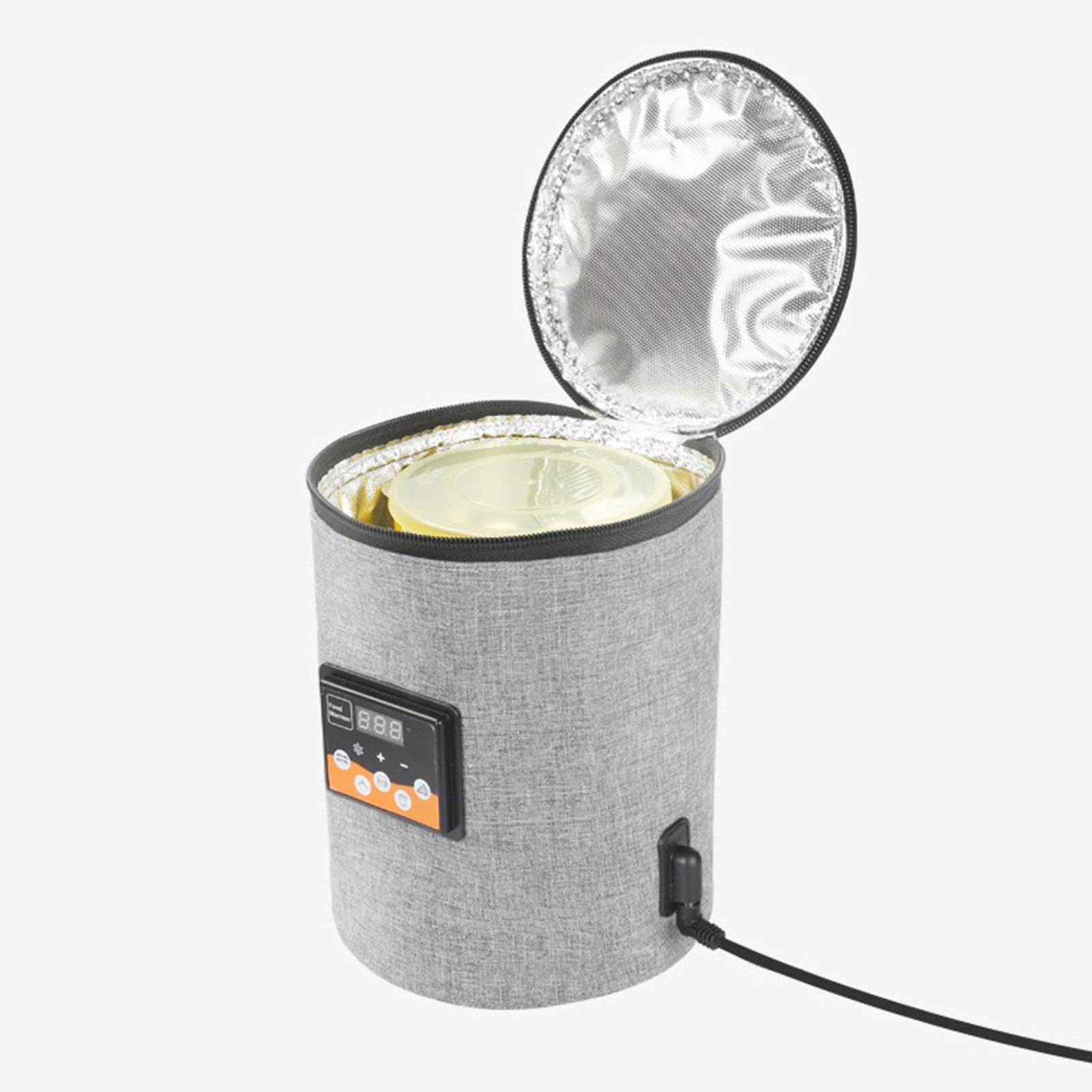 LeeQinersw Milk Bottle Warmer Baby Bottle Bag Constant Temperature Heater Gray