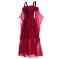 thumbnail image 4 of LINMOUA Robe Gothique d'Halloween pour Femmes Grande Taille Épaules Dénudées Manches Papillon, 4 of 8