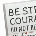 thumbnail image 5 of Creative Products Be Strong And Courageous 12x12 Canvas Wall Art, 5 of 5