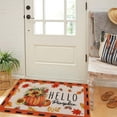 thumbnail image 6 of Fsqjgq Fall Doormats Plaid Welcome Doormat for Outdoor Entrance Polyester Non Slip Floor Mats Bathroom Kitchen Carpet Entry Rug,16"x 24" 1 Piece F, 6 of 7