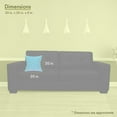 thumbnail image 3 of Majestic Home Goods Decorative Aquamarine Small Polka Dot Large Pillow, 3 of 4