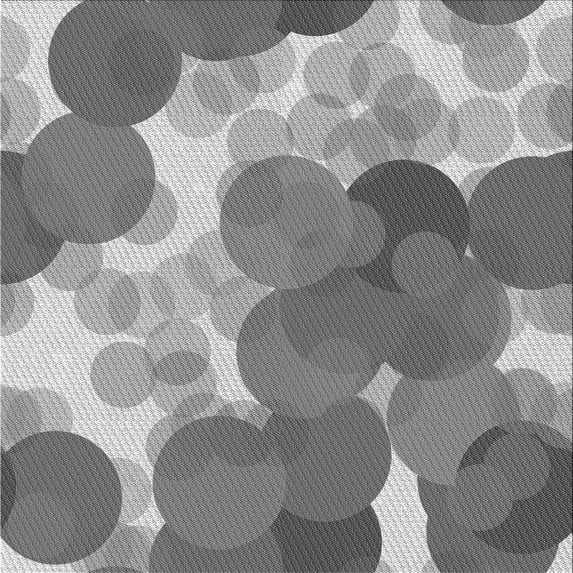 Ahgly Company Indoor Square Patterned Gray Cloud Gray Area Rugs, 4' Square