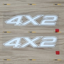 2X White 6 Inches 4X2 Off Road Car Truck Vinyl Decal Bumper Sticker fit for F150 F250 F350