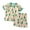 A01 Mint Green, variant on Conairie Girls Clothes Set 2 Piece Cute Graphic Regular Fit Short Sleeve Shirt And Shorts Comfortable Summer Soft Loungewear Outfit Set Blue 18-24 M
