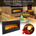 thumbnail image 2 of 42" 1400W Home Personal Wall Mounted Fireplaces with Remote Control, Personal Quiet Electric Fireplace Heater with 3 Lifelike Flames, for Home Office Living Rooms Apartments Bedrooms, S8647, 2 of 8