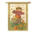 thumbnail image 2 of Breeze Decor 63043 Harvest & Autumn Scarecrow 2-Sided Impression Garden Flag - 13 x 18.5 in., 2 of 2