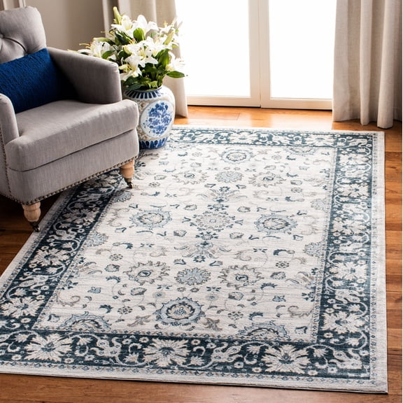 Safavieh Isabella Kiana Oriental Area Rug, Cream/Navy, 5'3" x 7'6"