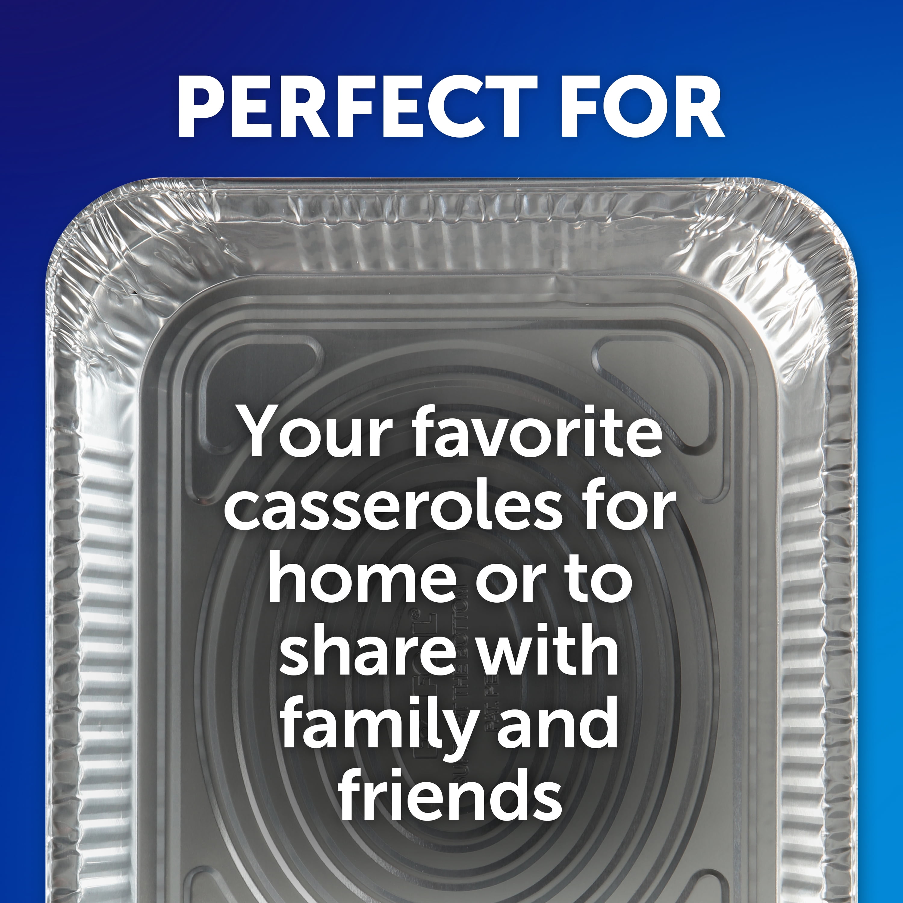 (3 pack) EZ Foil Casserole Pan, 12 x 9 inch, 2 Count