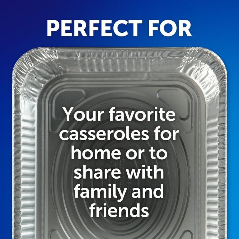 EZ Foil Casserole Pan, 12 x 9 inch, 2 Count - Walmart.com