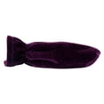 3pcs Purple Piano Foot Pad Pleuche Protective Sleeve Plush Fabric Piano