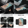 thumbnail image 6 of Yuyamidu Starfish Car Seat Covers Beach Steering Wheel Cover Shell Seatbelt Pad Garbage Can Rearview Mirror Cover Handbrake Cover Set Car Armrest Cover Cup Holders, 14 Piece, 6 of 7