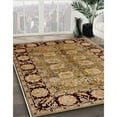thumbnail image 3 of Ahgly Company Machine Washable Indoor Rectangle Industrial Modern Brown Sand Brown Area Rugs, 2' x 4', 3 of 7