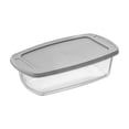 thumbnail image 2 of JoyJolt Glass Loaf Pans with Lids - Set of 3 - Grey, 2 of 5