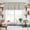 Black, variant on Beige Black Striped Kitchen Curtain Valances for Windows Farmhouse Short Curtains, Abstract Modern Art Irregular Stripe Rod Pocket Valance Curtain for Bedroom Cafe Living Room