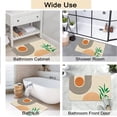 thumbnail image 5 of Mid Century Abstract Boho Bath Mat Minimalistic Arch Sage Rug Rubber Non Slip Quick Dry Super Absorbent Thin Bathroom Rugs Fit Under Door Shower Bathtub Shower Room Sink ( 17" L x 27" W Rectangle), 5 of 6