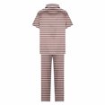 thumbnail image 4 of Tnhcen Women's Summer Plaid Two-piece Pajama Set Sleepwear Loungewear Button-Down Nightwear Homewear Sets S-2XL, 4 of 6