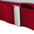 thumbnail image 4 of Buyless Fashion Mens 2 Pack Suspenders - 48" Elastic Adjustable Heavy Duty 2" Wide - X Back - 5116-2-Red, 4 of 7