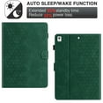 thumbnail image 5 of Case for Samsung Galaxy Tab A7 10.4" 2020 SM-T500 / SM-T505, Embossed PU Leather Cover Flip with Smart Auto Wake / Sleep Stand Function Pencil Holder and Card Slots & Footgrip Case, Green, 5 of 5