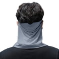 thumbnail image 6 of WHEANG Ice Silk Face Mask for Women Men UV Protection Mask Cooling Face Cover Sun Protection The Sun Neck Protector Breathable Comfortable Sun Blocking Face Mask, 6 of 7