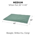 thumbnail image 3 of FurHaven Pet Products Waterproof Velvet Throw Blanket - Celadon Green, Medium, 3 of 12