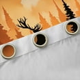 thumbnail image 4 of Feelyou Kawaii Deer Family Black Out Curtains, Rustic Wildlife Moose Curtains Pack of 2 (42x63 Each), Jungle Pine Tree Bedroom Curtains, Window Curtains Home Decor, 4 of 6