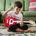 thumbnail image 5 of Loog Pro Guitarra acústica para niños 3 cuerdas Edades 6+ Aplicación de aprendizaje y lecciones incluidas Rojo, 5 of 5