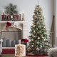 thumbnail image 1 of Christmas Tree Home Decorations, Flocking Ball Window Scene Decoration, Flocking Balls Christmas Decorations, Festive Outdoor Holiday Decor, Elegant Winter Season Decor, for Living Room,, 1 of 6