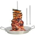 thumbnail image 4 of Vertical Skewer Grilling BBQ Rack barbeque skewer Turkey Grill Skewer Stand for Barbecue, 4 of 8