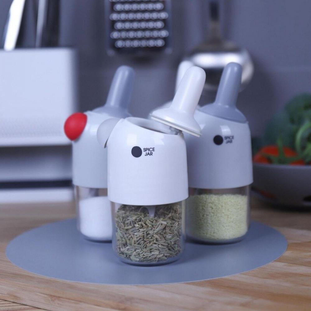 Counter-top Seasoning Storage Containers with Spoons – Pear & Park