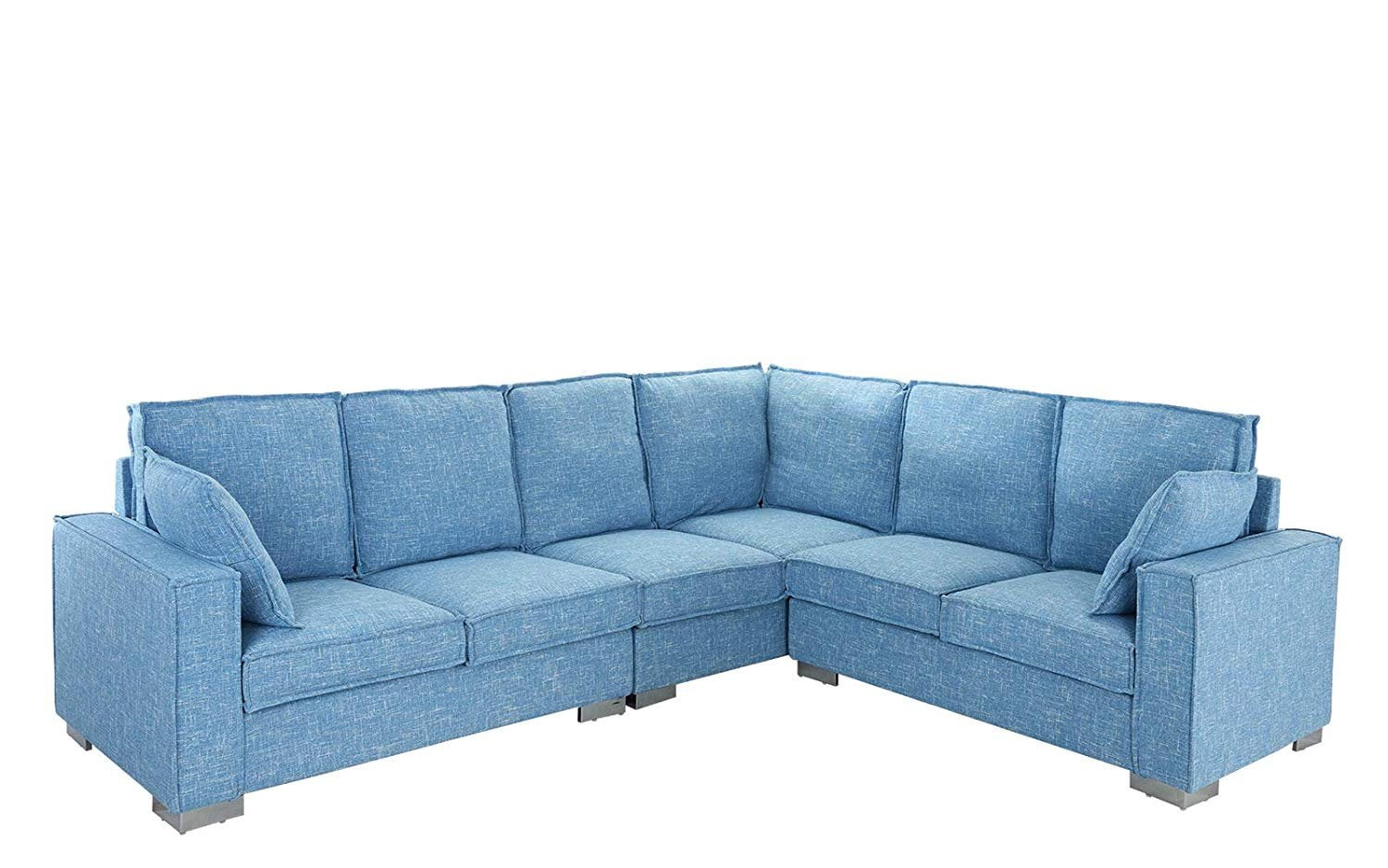 light blue sofa
