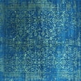 thumbnail image 1 of Ahgly Company Indoor Square Oriental Light Blue Industrial Area Rugs, 3' Square, 1 of 4