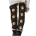 thumbnail image 1 of Pantalon de Pyjama de Noël, Collants Doux Extensibles Taille Haute Imprimés pour Filles, 1 of 8