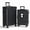 black, variant on Luggage 20 inch Aluminium Frame PC ABS Hardside with Spinner Wheels PC+ABS Suitcase with TSA Lock 20 inch Carry on Luggage Gray
