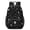 Moon and Leaf, variant on Skull and Sunflower Gothic Pattern 17" School Backpacks for Teens,Waterproof Oxford Fabric,S-Shape Padded Straps for School,Travel,Hiking,Camping