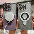 thumbnail image 6 of for iPhone 13 Pro MagSafe Case with Stand,Military Grade Protection Magnetic Shockproof Hard Case with Ring Holder Kickstand Camera Lens Protector for iPhone 13 Pro 6.1'' Purple, 6 of 13