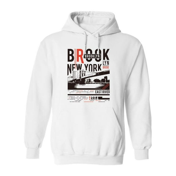 East River Nyc Hoodie Men -Image by Shutterstock, Male XX-Large