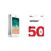 Verizon Wireless Prepaid Apple iPhone SE 32GB, Silver + Airtime Bundle