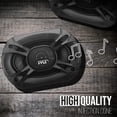 thumbnail image 3 of PYLE Par de Bocinas para Coche Estereo 5X7 Pulgadas. Potencia de 300W. Repuesto Rápido, Compatible con Montaje en Puertas o Laterales del Auto. Negro, 3 of 5