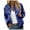 Blue-1, variant on Jackets for Women Floral Print Bomber Vintage Long Sleeve Zipper Baseball Windbreaker Winter Clothes