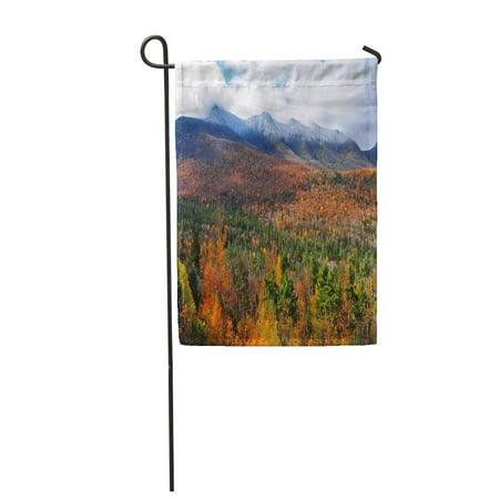 Landscaping In The Fall KDAGR Orange England The White Mountains of New Hampshire in Fall USA Red Landscape Garden Flag Decorative Flag House Banner 28x40 inch ()