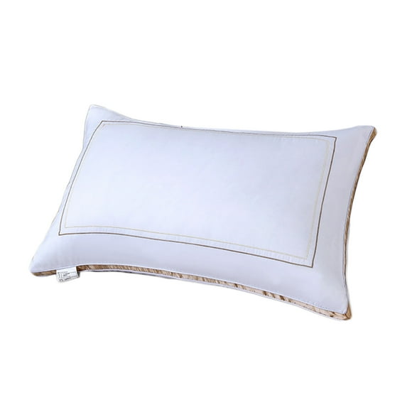 Side Sleeper Pillow With High Elasticity Fill And Cool Fabric For Supine Or Side Sleeping 48 cm x 74 cm White Or Blue