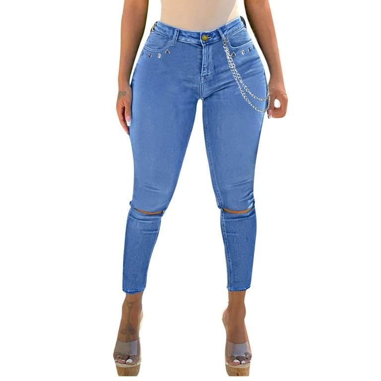 fvwitlyh Baggy Jeans Y2K Capri Pants for Women - Stretch Denim Capris for  Women