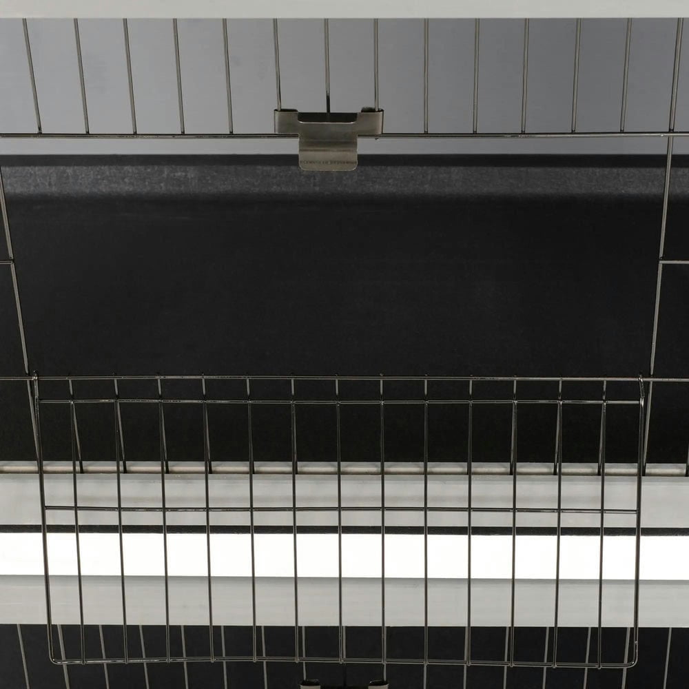 Topcobe 54" 2-Story Large Rabbit Hutch Bunny Cage Wooden Pet House with Lockable Doors, No Leak Tray and waterproof Roof for Outdoor/Indoor, Outdoor Pet Shelter, Small Animal Habitat