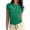 Green, variant on Glisme Fashion Tops For Women Fitted Short Sleeve Basic Tee Slim Fit Shirts Basic Brown Tee