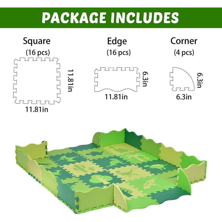 Foam Mat with fence - Dino Lab Inc