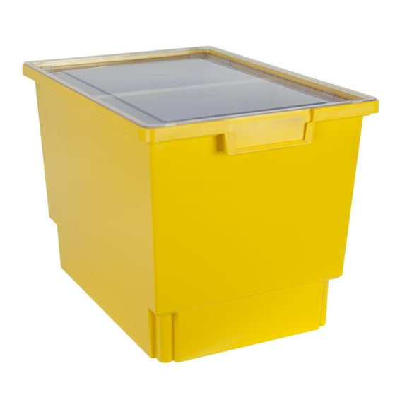 Bin/ Tote/ Tray Divider Kit - Triple Depth 12" Bin in Primary Yellow - 1 pack