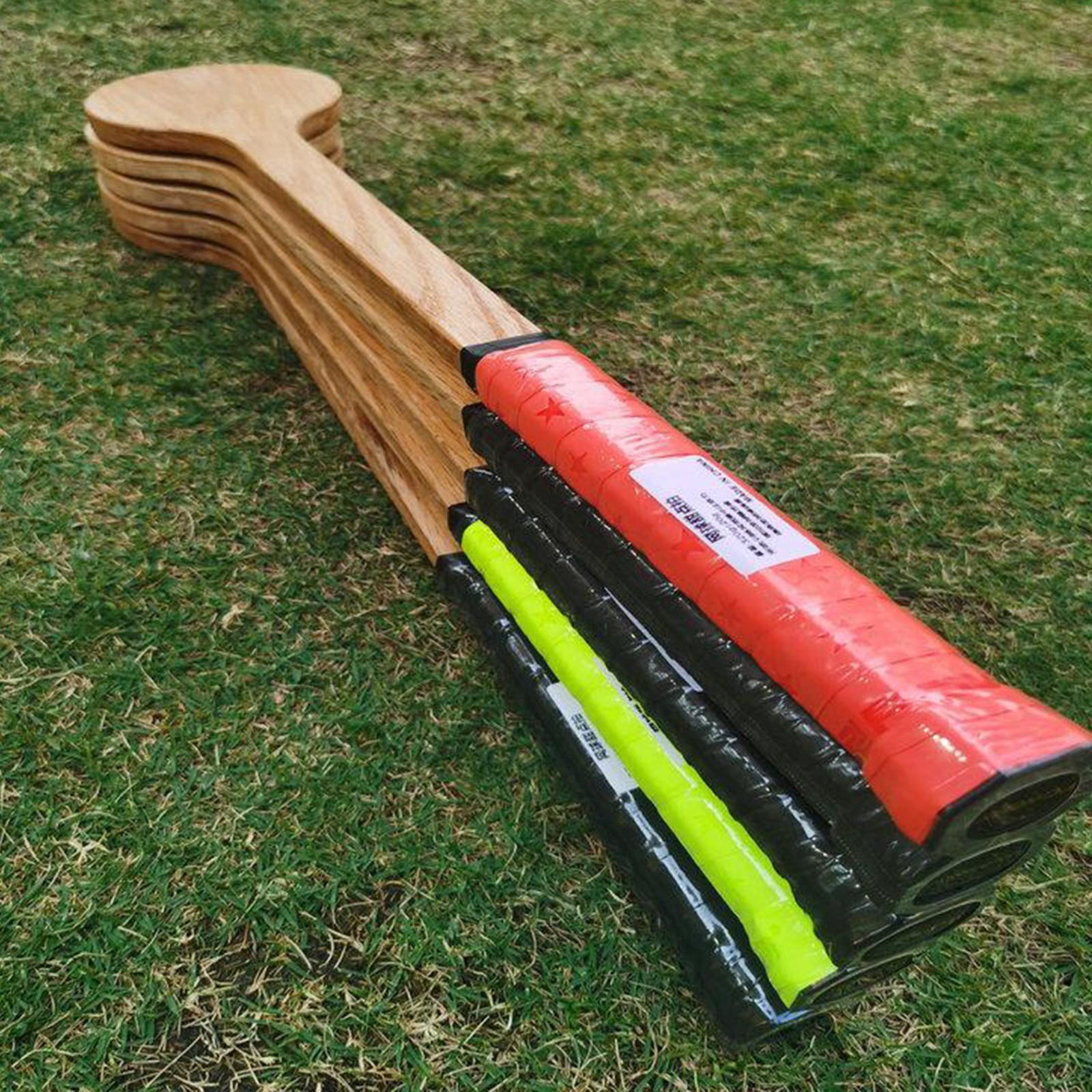 harayaa 2x Functional Tennis Pointer Training Aid, Tennis Pointer Wooden Tennis Spoon Tennis Racket for , Swing Practice Training Ai