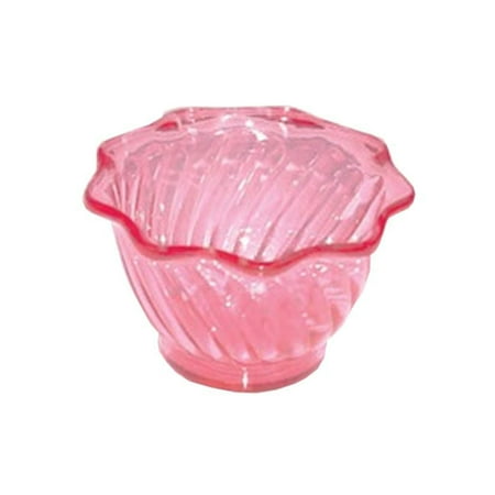 

Dessert Dish Round Floral Dessert Dish 6 Oz. Plastic Purple